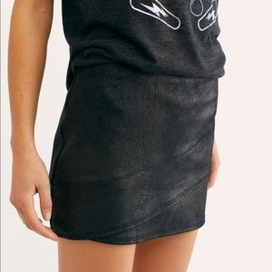 FP Summer Love Vegan Suede Mini Skirt